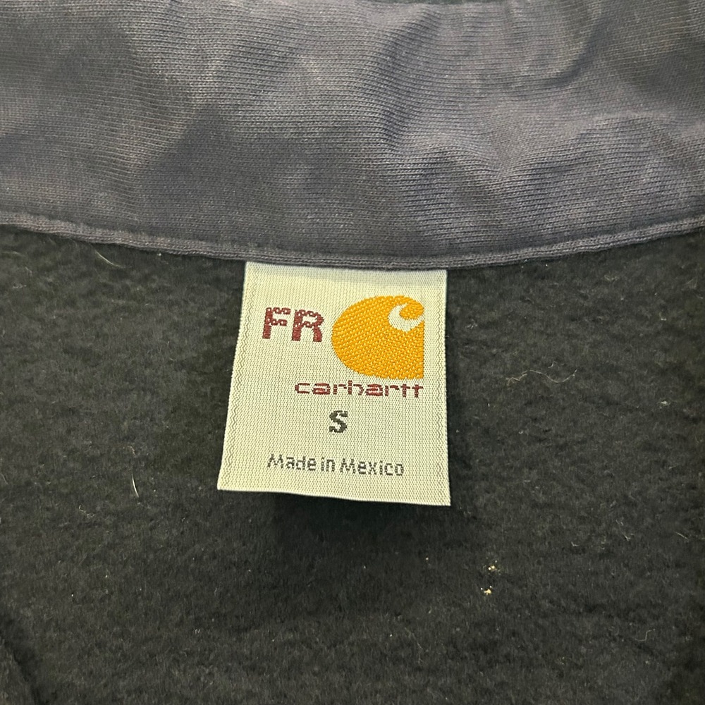 Carhartt FR Flame Resistant Zip Jacket Sweatshirt Men S Navy NFPA 2112 101247 - Picture 3 of 12